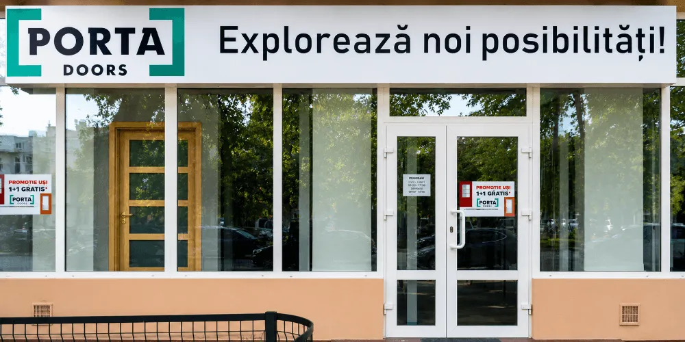 Showroom usi DELTA si PORTA AFI